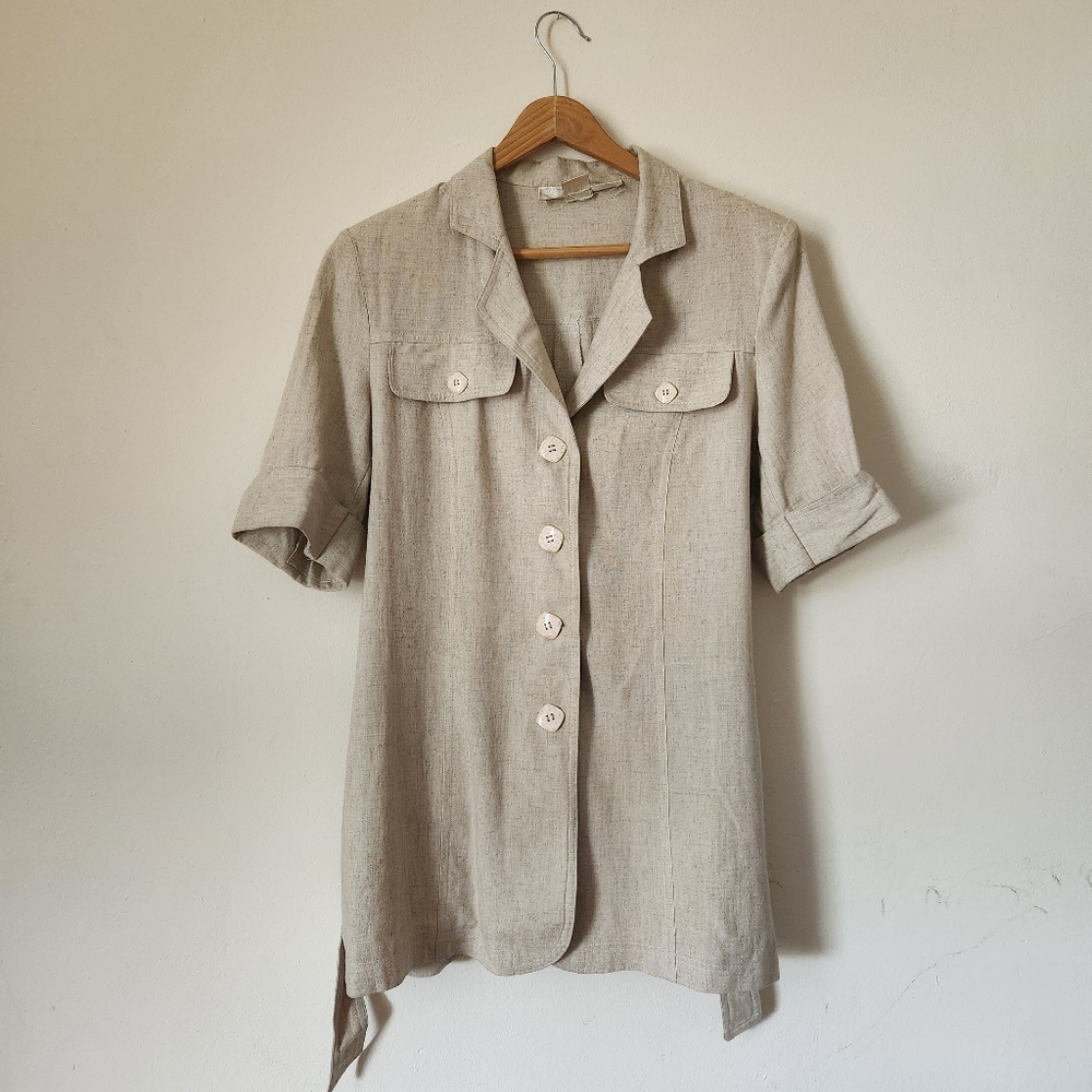 VINTAGE 90'S  Linen Jacket
